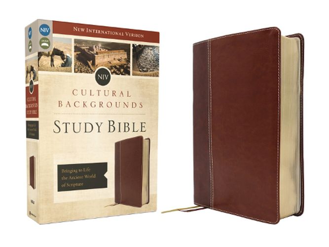 Cover image for NIV, Cultural Backgrounds Study Bible (Context Changes Everything), Leathersoft, Brown, Red Letter