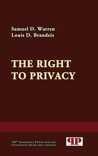 Cover image for The Right to Privacy