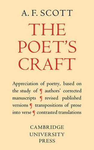 Cover image for The Poet's Craft: A Course in the Critical Appreciation of Poetry