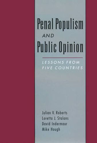 Cover image for Penal Populism and Public Opinion: Lessons from Five Countries