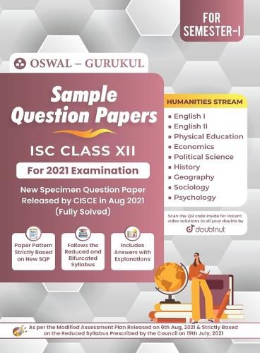 Cover image for Sample Question Papers for ISC Humanities Stream: Class 12 Semester I Exam 2021