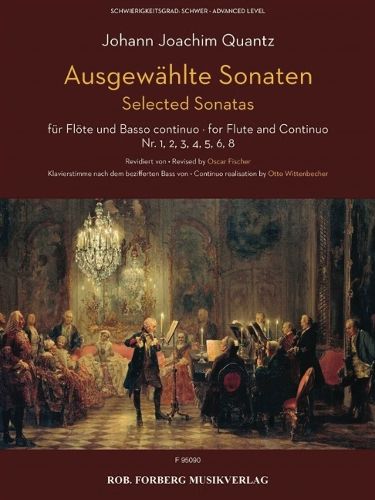 Cover image for Ausgewahlte Sonaten fur Floete und Basso continuo: Nr. 1, 2, 3, 4, 5, 6, 8