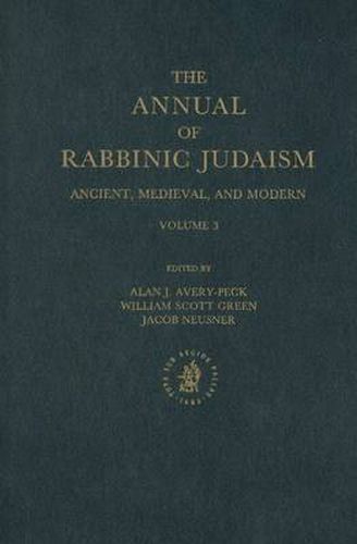 Cover image for The Annual of Rabbinic Judaism