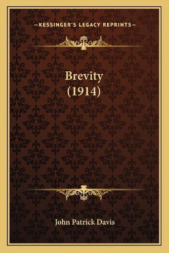 Cover image for Brevity (1914)