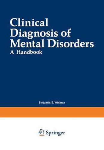 Cover image for Clinical Diagnosis of Mental Disorders: A Handbook