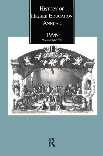 Cover image for History of Higher Education Annual: 1996