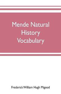 Cover image for Mende natural history vocabulary