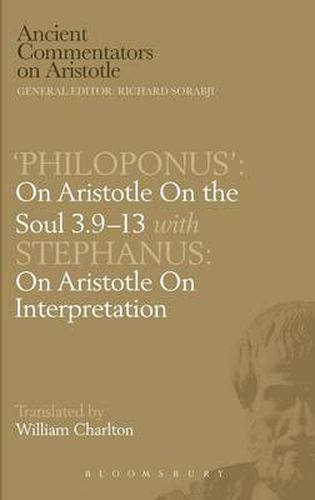 Cover image for On Aristotle  On the Soul 3.9-13