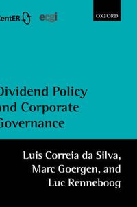 Cover image for Dividend Policy and Corporate Governance