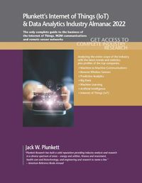 Cover image for Plunkett's Internet of Things (IoT) & Data Analytics Industry Almanac 2022: Internet of Things (IoT) and Data Analytics Industry Market Research, Statistics, Trends and Leading Companies