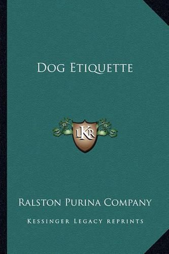 Cover image for Dog Etiquette