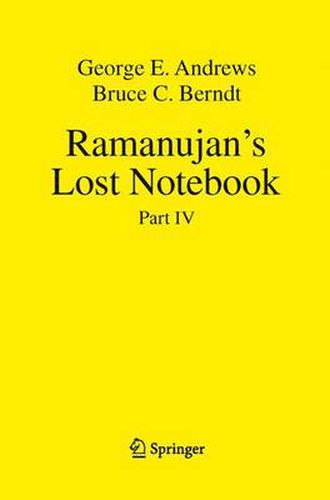 Cover image for Ramanujan's Lost Notebook: Part IV