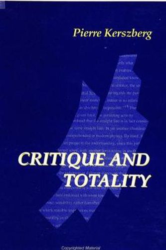 Cover image for Critique and Totality