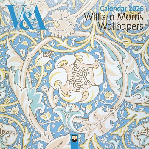 Cover image for V&A: William Morris Wallpapers Wall Calendar 2026 (Art Calendar)