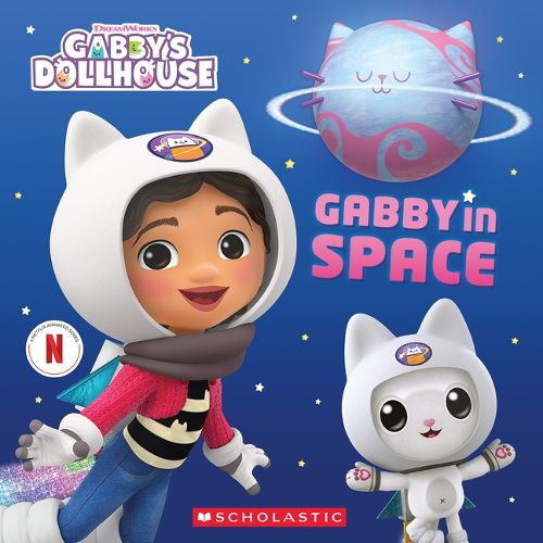 Cover image for Gabby's Dollhouse: Gabby in Space (Storybook with Sparkly Cover)