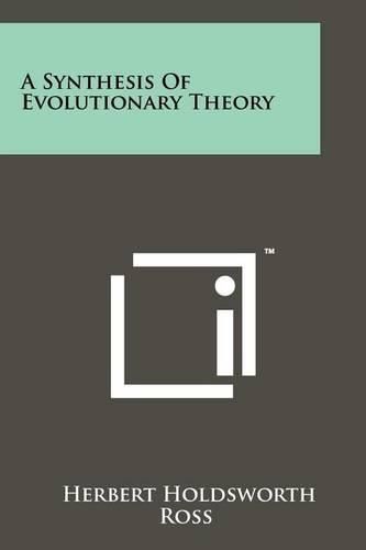 Cover image for A Synthesis of Evolutionary Theory