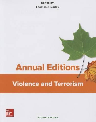 Cover image for Annual Editions: Violence and Terrorism, 15/E