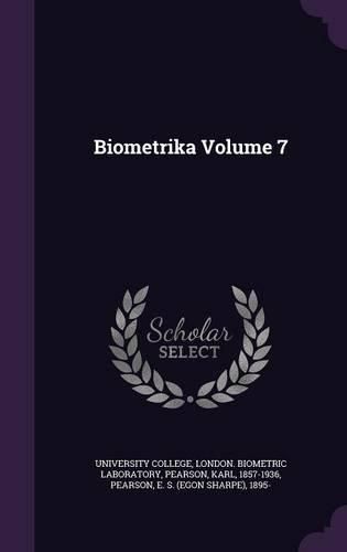 Cover image for Biometrika Volume 7