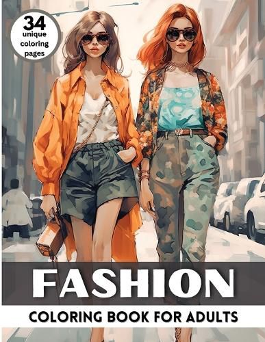 Cover image for Fashion Coloring Book for Adults