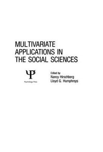 Cover image for Multivariate Applications in the Social Sciences