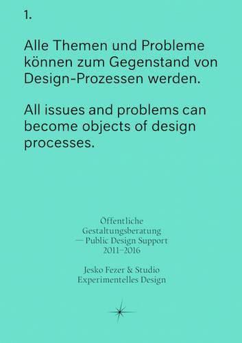 Cover image for OEffentliche Gestaltungsberatung Public Design Support 2011-2016