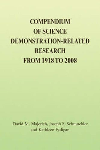 Cover image for Compendium of Science Demonstration-Related Research from 1918 to 2008