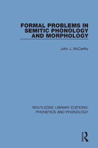 Cover image for Formal Problems in Semitic Phonology and Morphology