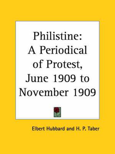 Cover image for Philistine: A Periodical of Protest Vol. 29 (1909)