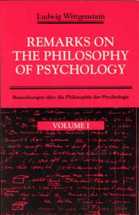 Cover image for Remarks on the Philosophy of Psychology