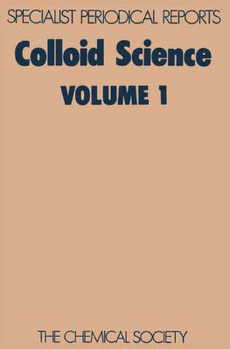 Cover image for Colloid Science: Volume 1