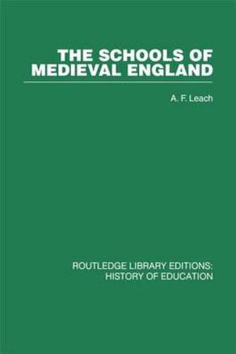 Cover image for The Schools of Medieval England