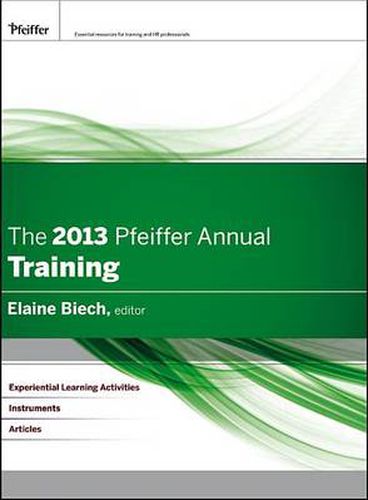 Cover image for The 2013 Pfeiffer Annual: Training