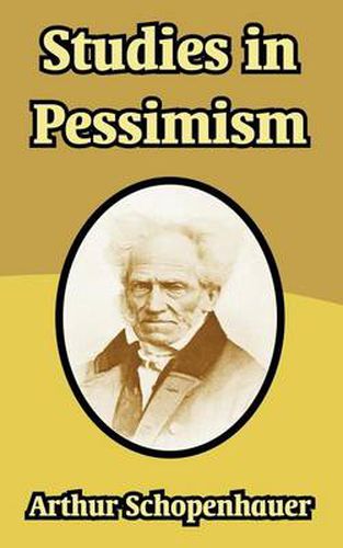 Cover image for Studies in Pessimism
