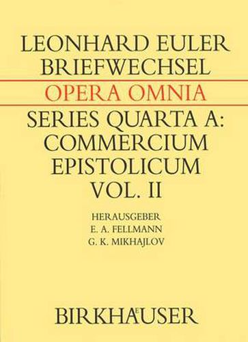 Briefwechsel von Leonhard Euler mit Johann I Bernoulli und Niklaus I Bernoulli