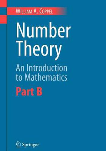 Cover image for Number Theory: An Introduction to Mathematics: Part B