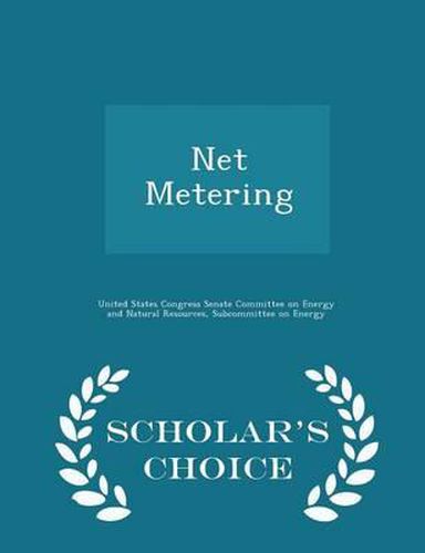 Cover image for Net Metering - Scholar's Choice Edition