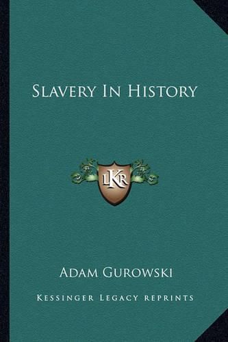 Cover image for Slavery in History