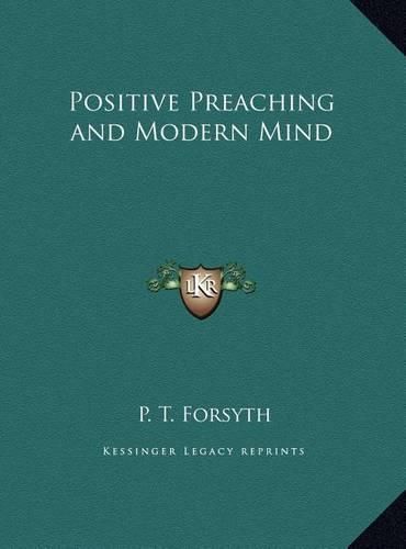 Cover image for Positive Preaching and Modern Mind