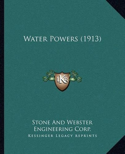Cover image for Water Powers (1913)