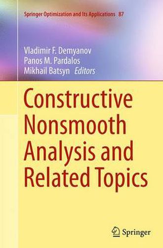 Cover image for Constructive Nonsmooth Analysis and Related Topics