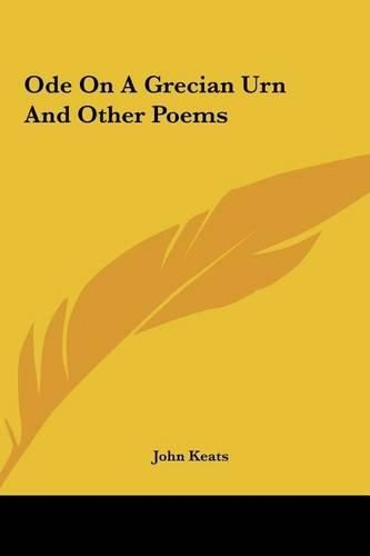 Cover image for Ode on a Grecian Urn and Other Poems