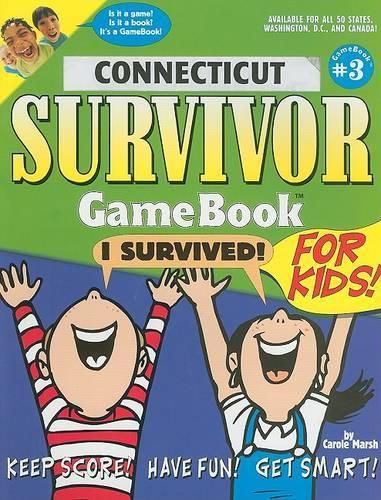 Cover image for Connecticut Survivor Game Book for Kids!