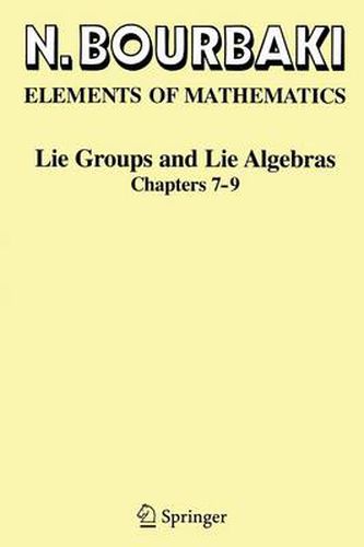 Cover image for Lie Groups and Lie Algebras: Chapters 7-9