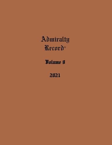 Cover image for Admiralty Record(R) Volume 9 (2021)