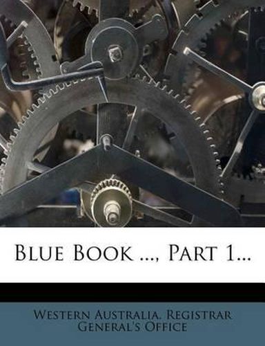 Cover image for Blue Book ..., Part 1...