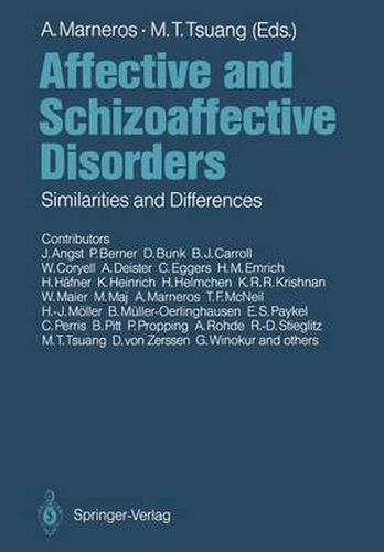 Cover image for Affective and Schizoaffective Disorders: Similarities and Differences