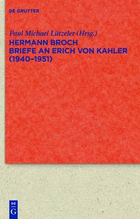 Cover image for Briefe an Erich von Kahler (1940-1951)