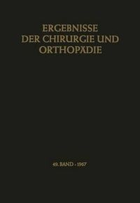 Cover image for Ergebnisse Der Chirurgie Und Orthopadie