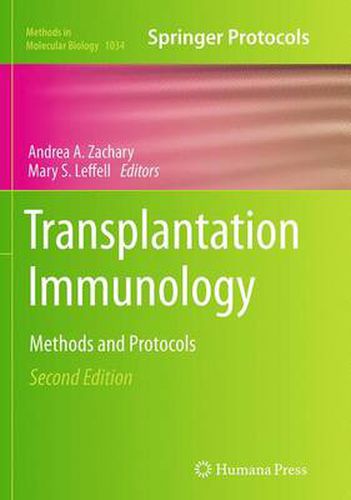 Cover image for Transplantation Immunology: Methods and Protocols