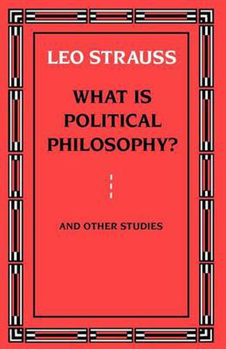 Cover image for What is Political Philosophy?